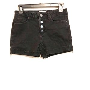 Black Jean shorts